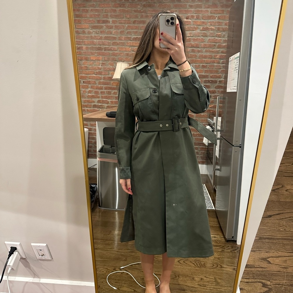 Kate Spade Olive Green Trench Coat